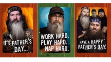 The cards feature the Robertson family and are set to be available in select Walmart stores on June , Hallmark announced on Thursday.